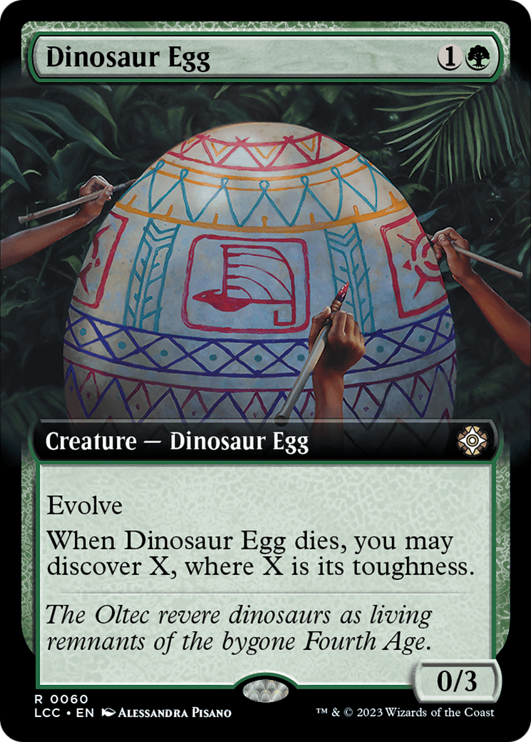 Dinosaur Egg (Extended Art) [The Lost Caverns of Ixalan Commander] | Cracking-Singles