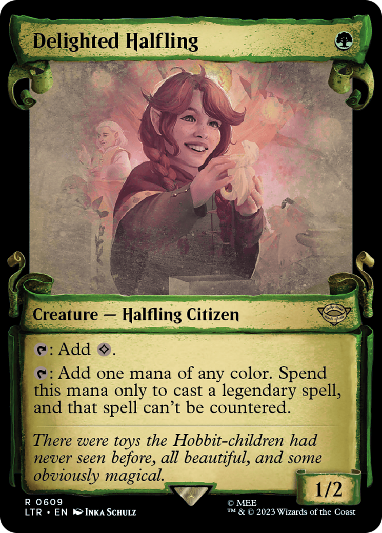 Delighted Halfling [The Lord of the Rings: Tales of Middle-Earth Showcase Scrolls] | Cracking-Singles