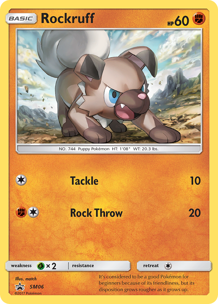 Rockruff (SM06) [Sun & Moon: Black Star Promos] | Cracking-Singles