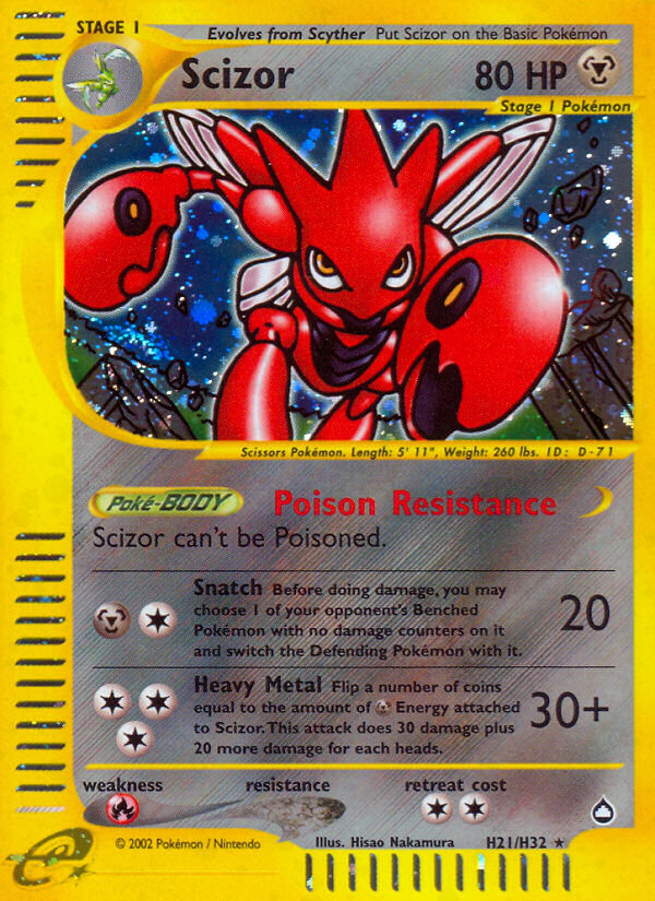 Scizor (H21/H32) [Aquapolis] | Cracking-Singles