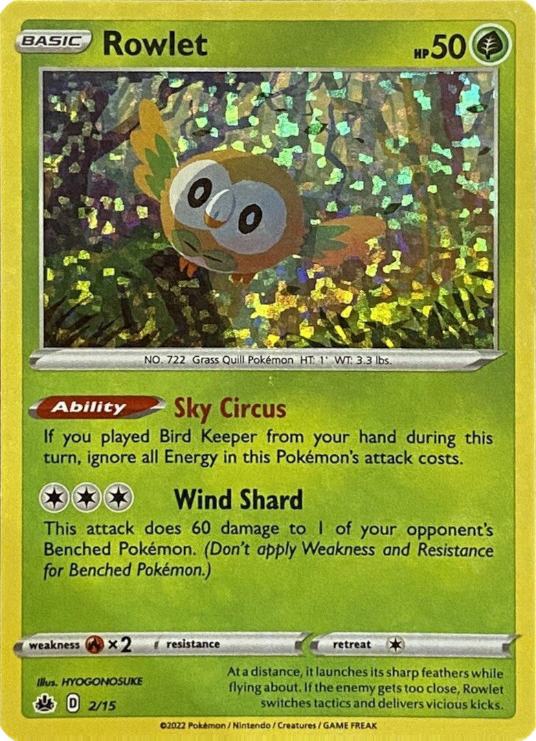 Rowlet (2/15) [McDonald's Promos: Match Battle] | Cracking-Singles