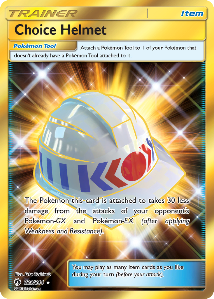 Choice Helmet (229/214) [Sun & Moon: Lost Thunder] | Cracking-Singles