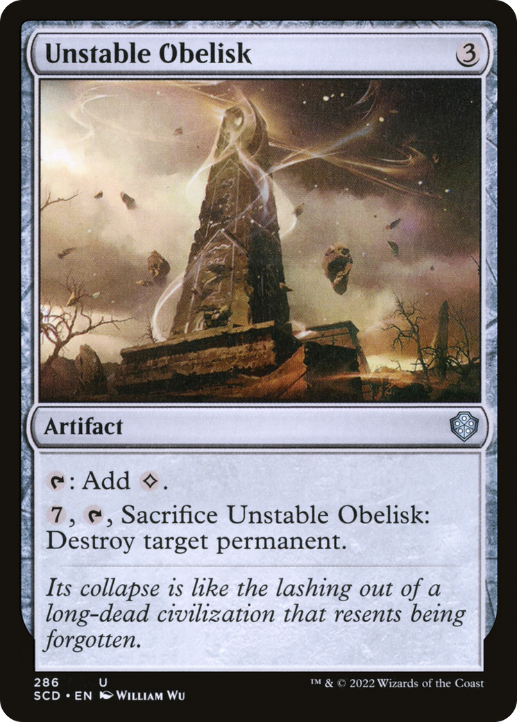 Unstable Obelisk [Starter Commander Decks] | Cracking-Singles