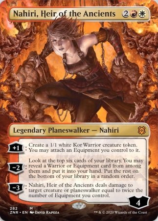 Nahiri, Heir of the Ancients (Borderless) [Zendikar Rising] | Cracking-Singles