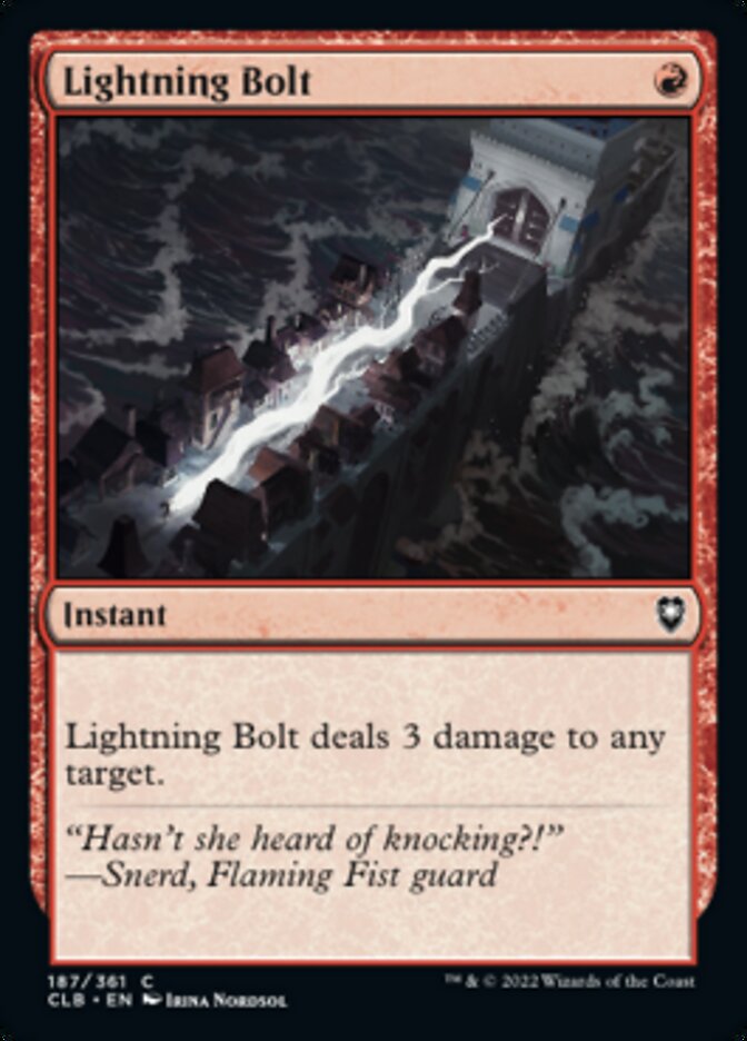 Lightning Bolt [Commander Legends: Battle for Baldur's Gate] | Cracking-Singles