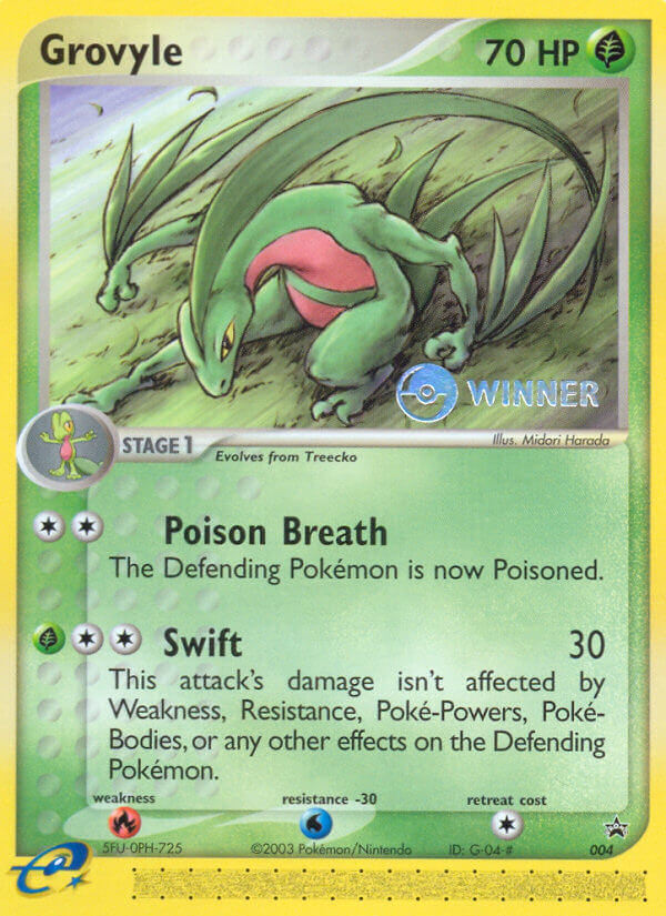 Grovyle (004) [Nintendo: Black Star Promos] | Cracking-Singles