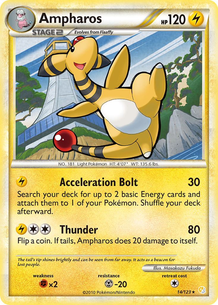 Ampharos (14/123) [HeartGold & SoulSilver: Base Set] | Cracking-Singles