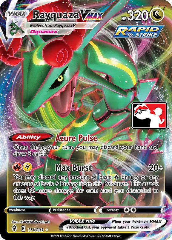 Rayquaza VMAX (111/203) [Prize Pack Series One] | Cracking-Singles