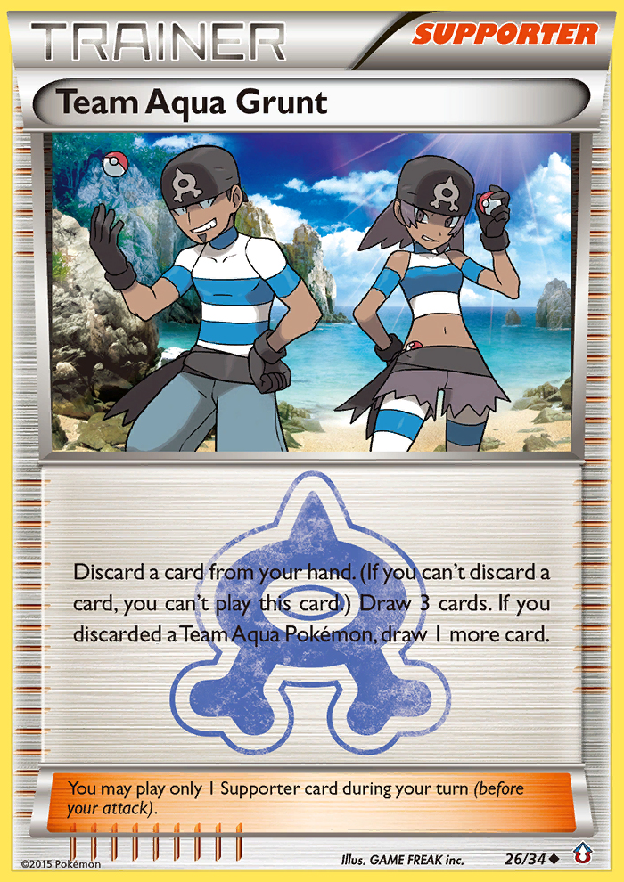 Team Aqua Grunt (26/34) [XY: Double Crisis] | Cracking-Singles