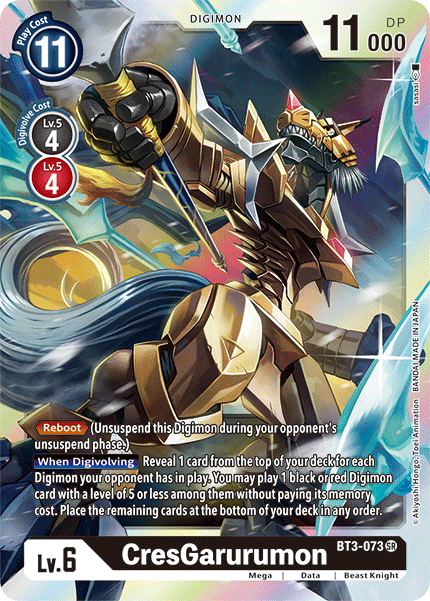 CresGarurumon [BT3-073] [Release Special Booster Ver.1.5] | Cracking-Singles