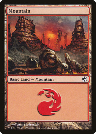 Mountain (242) [Scars of Mirrodin] | Cracking-Singles