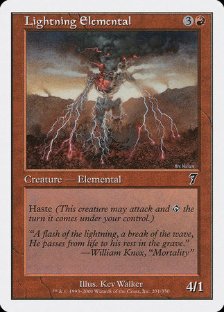 Lightning Elemental [Seventh Edition] | Cracking-Singles