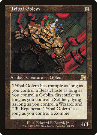 Tribal Golem [Onslaught] | Cracking-Singles