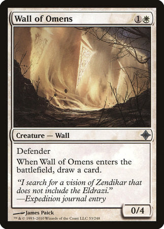 Wall of Omens [Rise of the Eldrazi] | Cracking-Singles