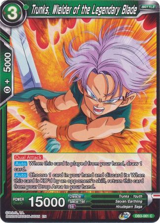 Trunks, Wielder of the Legendary Blade [DB3-061] | Cracking-Singles