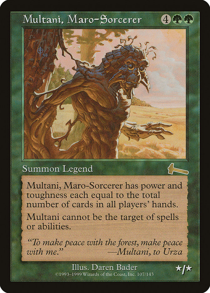 Multani, Maro-Sorcerer [Urza's Legacy] | Cracking-Singles