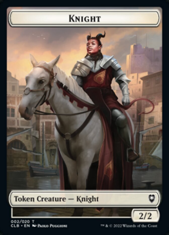 Knight Token [Commander Legends: Battle for Baldur's Gate Tokens] | Cracking-Singles