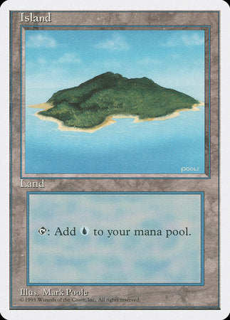 Island (B) [Fourth Edition] | Cracking-Singles