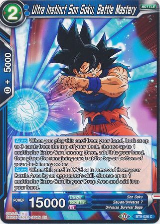 Ultra Instinct Son Goku, Battle Mastery [BT9-026] | Cracking-Singles