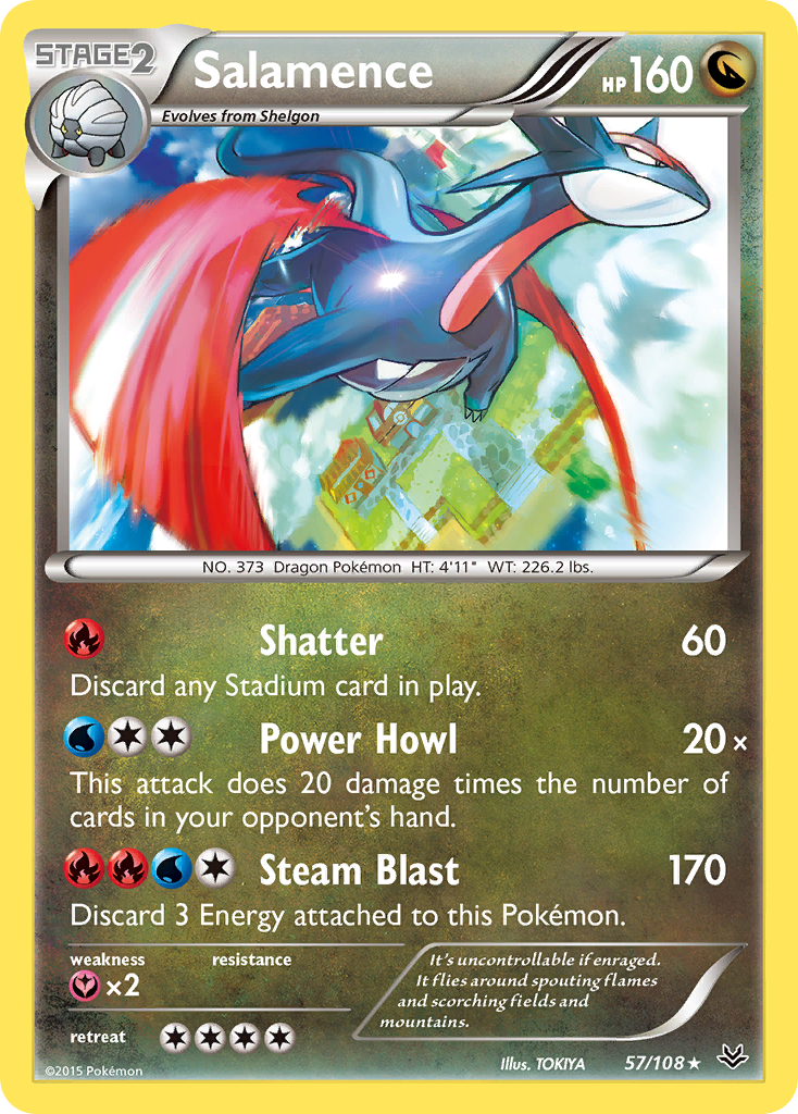 Salamence (57/108) [XY: Roaring Skies] | Cracking-Singles