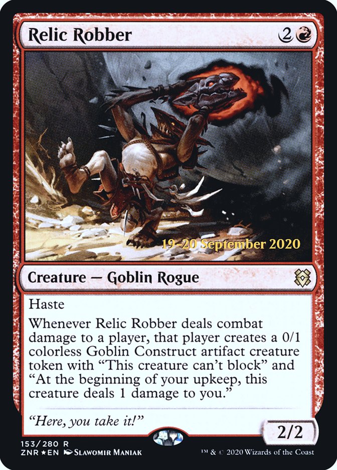 Relic Robber  [Zendikar Rising Prerelease Promos] | Cracking-Singles