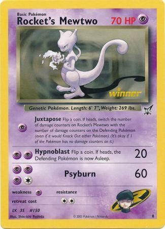 Rocket's Mewtwo (8) (Jumbo Card) [Best of Promos] | Cracking-Singles