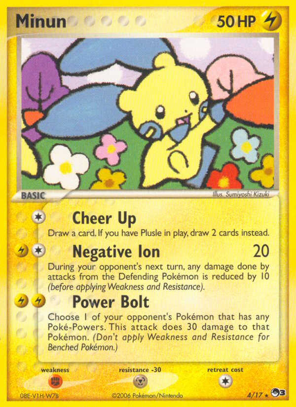 Minun (4/17) [POP Series 3] | Cracking-Singles