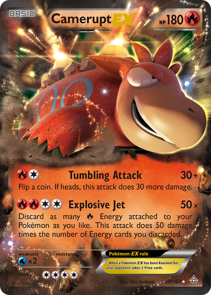 Camerupt EX (29/160) [XY: Primal Clash] | Cracking-Singles