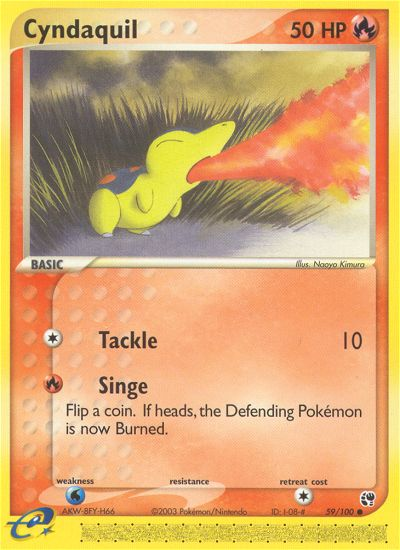 Cyndaquil (59/100) [EX: Sandstorm] | Cracking-Singles