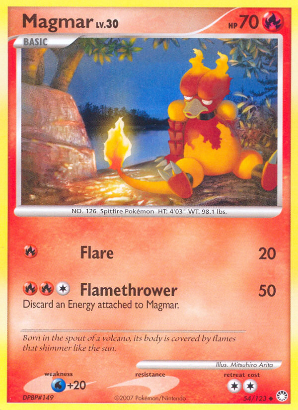 Magmar (54/123) [Diamond & Pearl: Mysterious Treasures] | Cracking-Singles