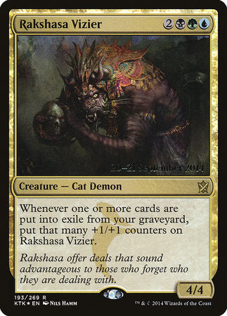 Rakshasa Vizier [Khans of Tarkir Promos] | Cracking-Singles