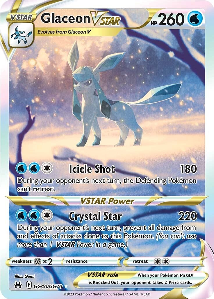 Glaceon VSTAR (GG40/GG70) [Sword & Shield: Crown Zenith] | Cracking-Singles