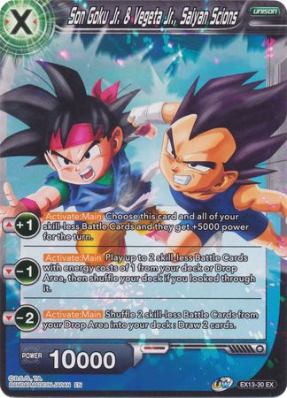 Son Goku Jr. & Vegeta Jr., Saiyan Scions [EX13-30] | Cracking-Singles