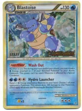 Blastoise (13/95) (Staff Prerelease Promo) [HeartGold & SoulSilver: Black Star Promos] | Cracking-Singles