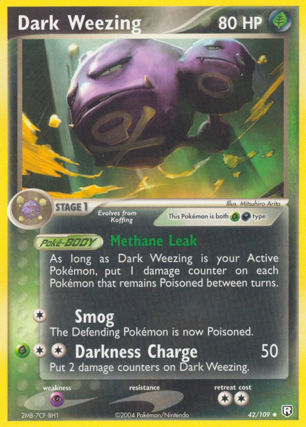 Dark Weezing (42/109) [EX: Team Rocket Returns] | Cracking-Singles