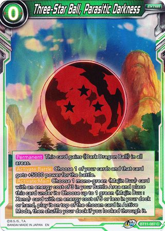 Three-Star Ball, Parasitic Darkness [BT11-087] | Cracking-Singles