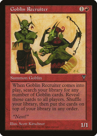 Goblin Recruiter [Visions] | Cracking-Singles