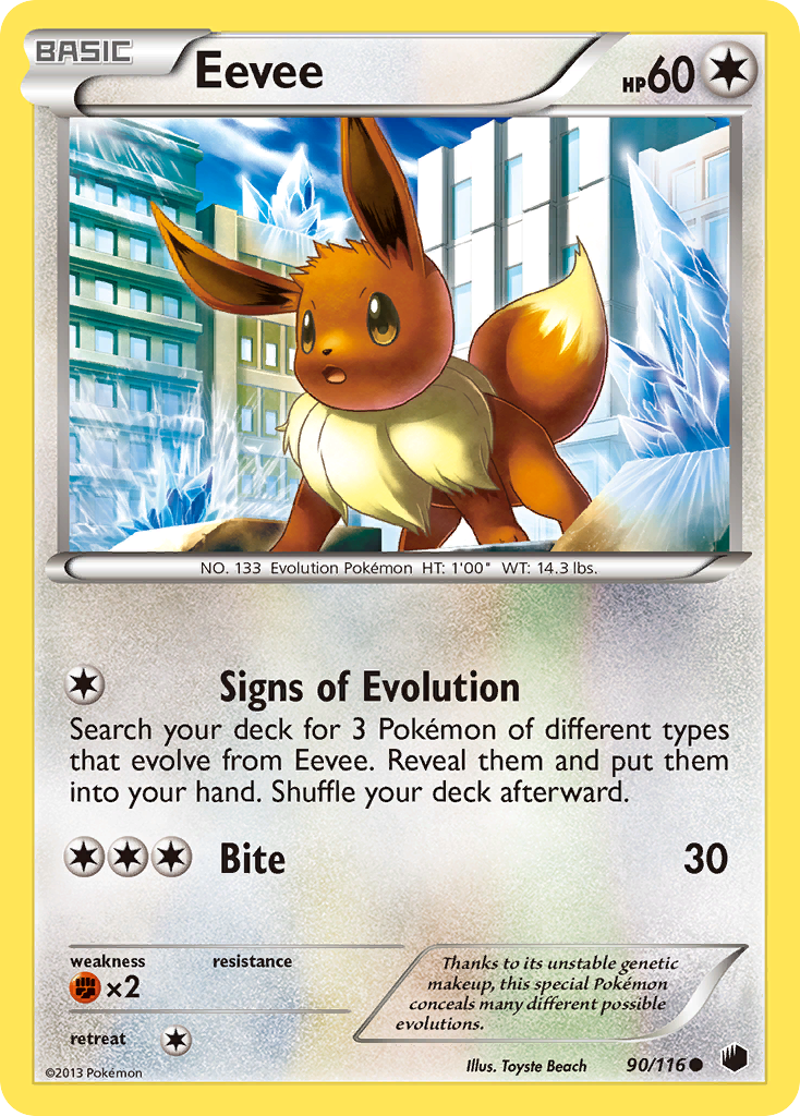 Eevee (90/116) [Black & White: Plasma Freeze] | Cracking-Singles