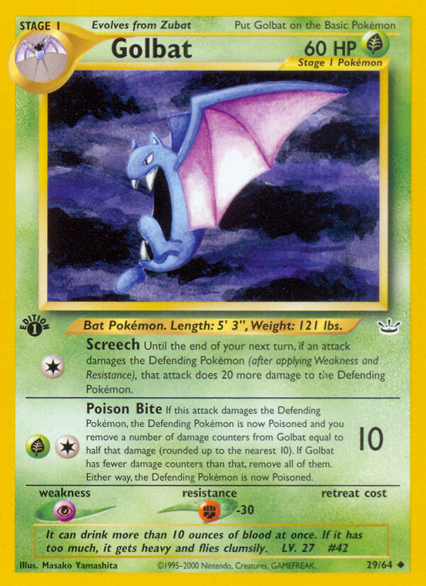 Golbat (29/64) [Neo Revelation 1st Edition] | Cracking-Singles