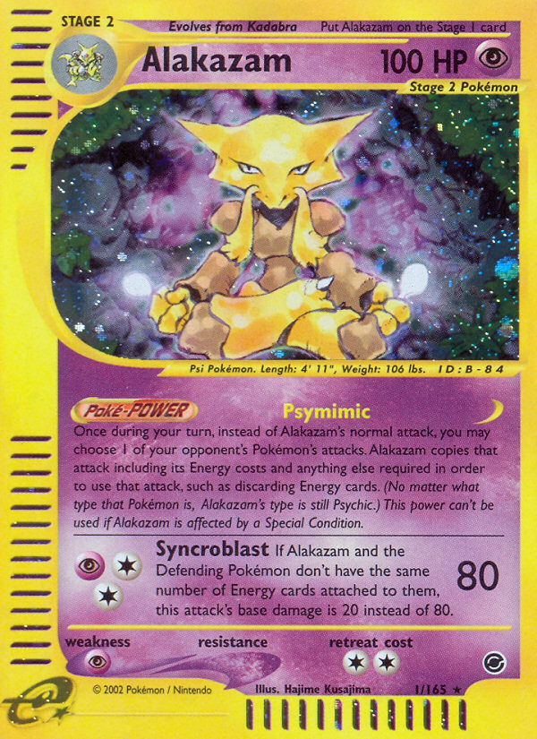 Alakazam (1/165) [Expedition: Base Set] | Cracking-Singles