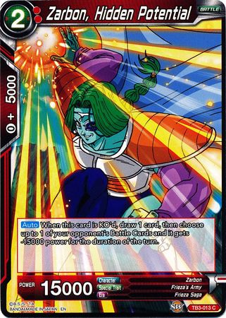 Zarbon, Hidden Potential [TB3-013] | Cracking-Singles