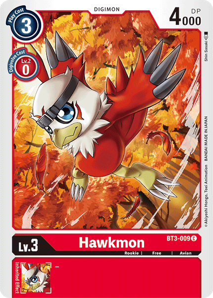 Hawkmon [BT3-009] [Release Special Booster Ver.1.5] | Cracking-Singles