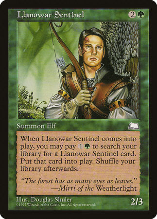 Llanowar Sentinel [Weatherlight] | Cracking-Singles