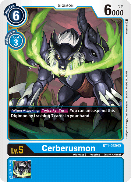 Cerberusmon [BT1-039] [Release Special Booster Ver.1.0] | Cracking-Singles