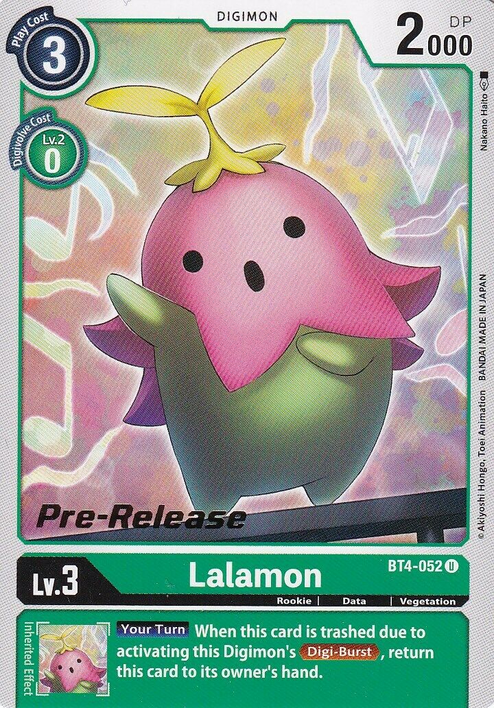 Lalamon [BT4-052] [Great Legend Pre-Release Promos] | Cracking-Singles