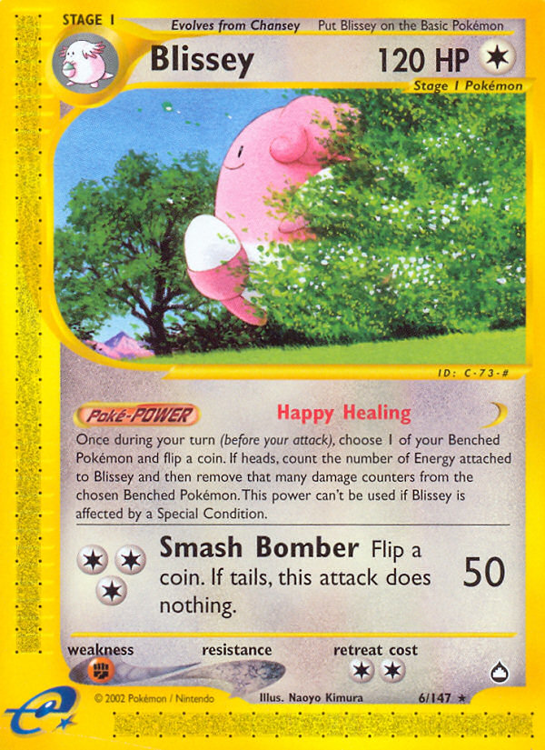 Blissey (6/147) [Aquapolis] | Cracking-Singles