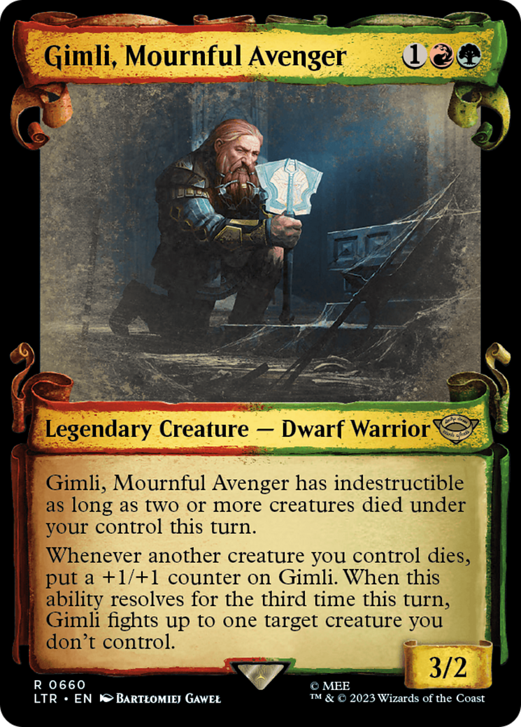 Gimli, Mournful Avenger [The Lord of the Rings: Tales of Middle-Earth Showcase Scrolls] | Cracking-Singles