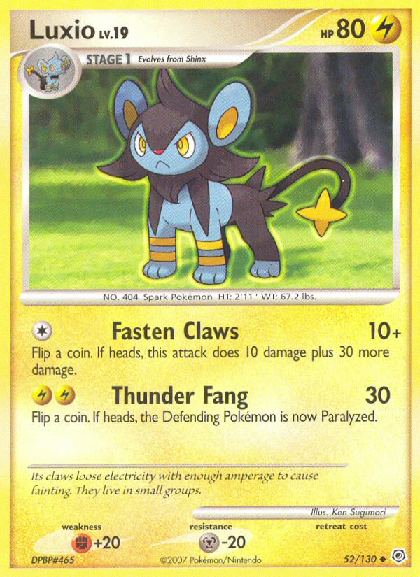 Luxio (52/130) [Diamond & Pearl: Base Set] | Cracking-Singles