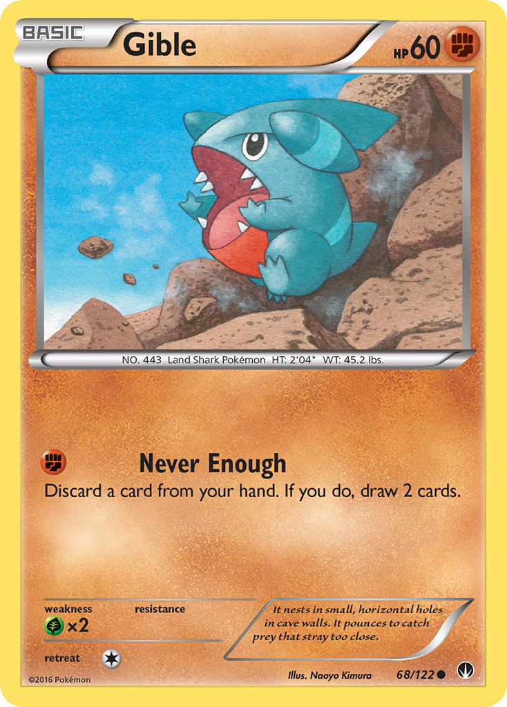 Gible (68/122) [XY: BREAKpoint] | Cracking-Singles