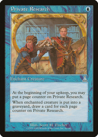 Private Research [Urza's Destiny] | Cracking-Singles